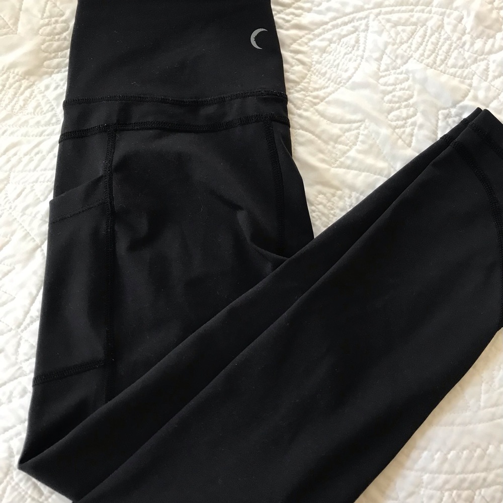 Black Pocket Light n Tight Hi-Rise 7/8 24"